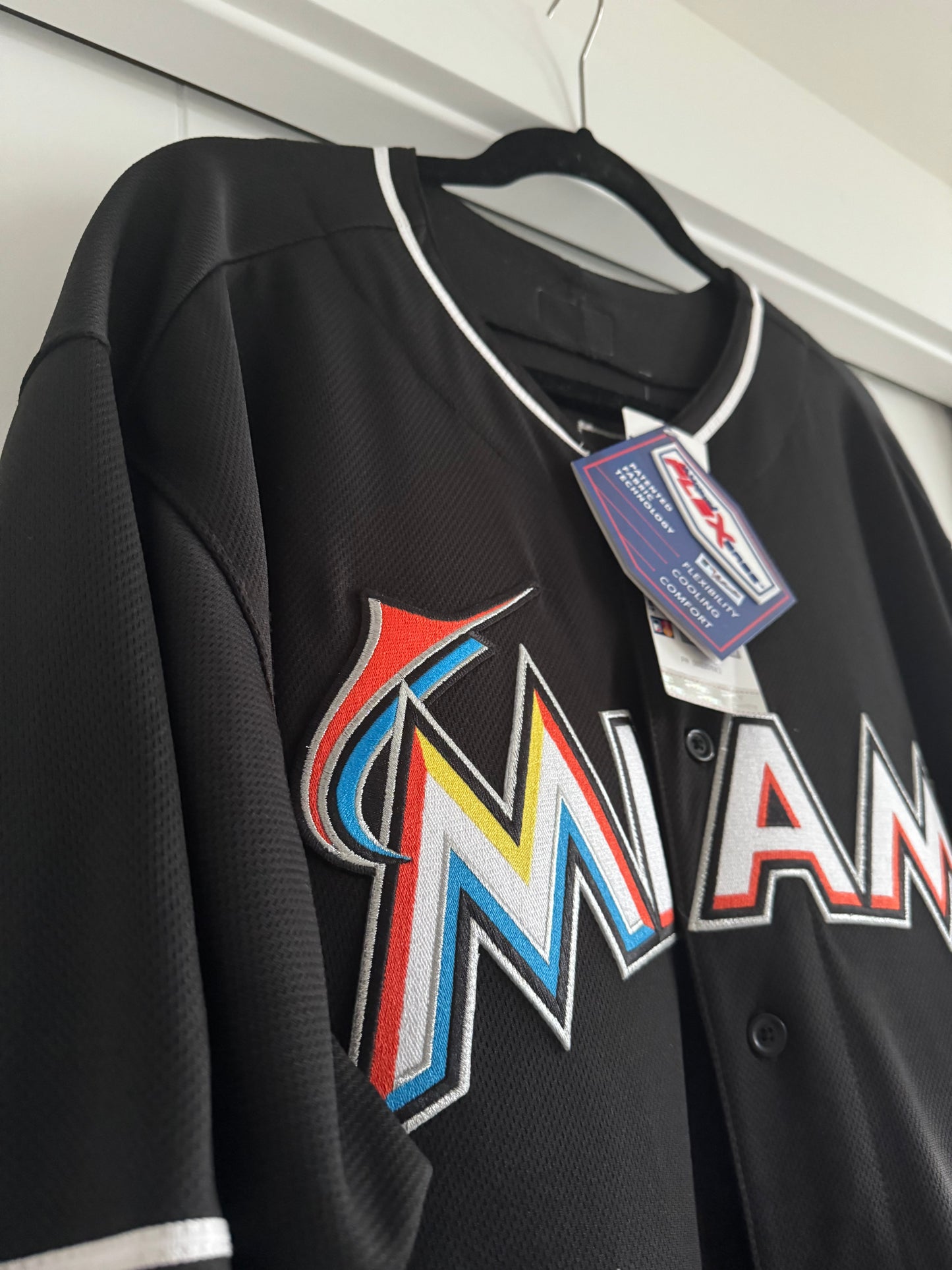 Marlins Jose Fernandez Majestic Athletic Flexbase Authentic Black 52 NWT