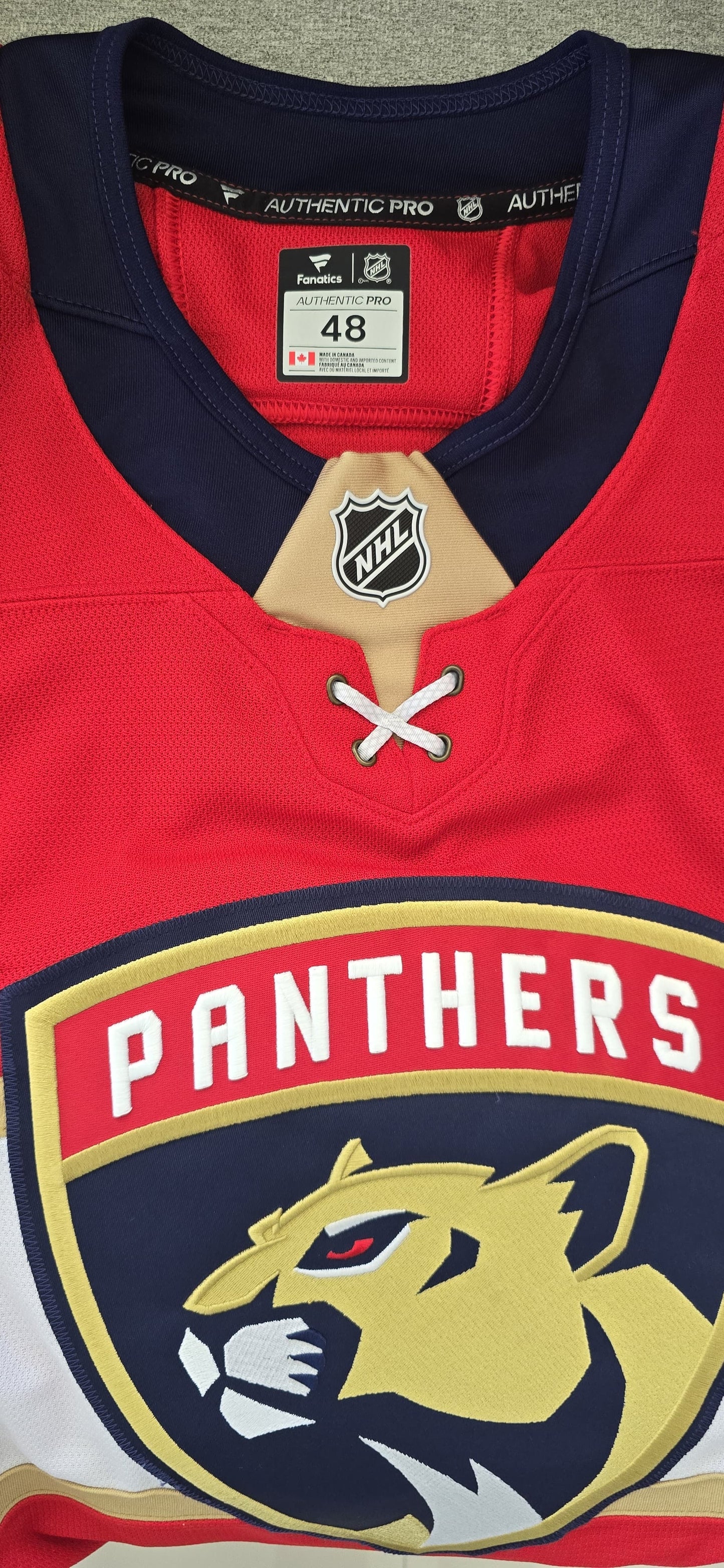 Panthers Matthew Tkachuk Fanatics Authentic Pro 48 Red (NWT)