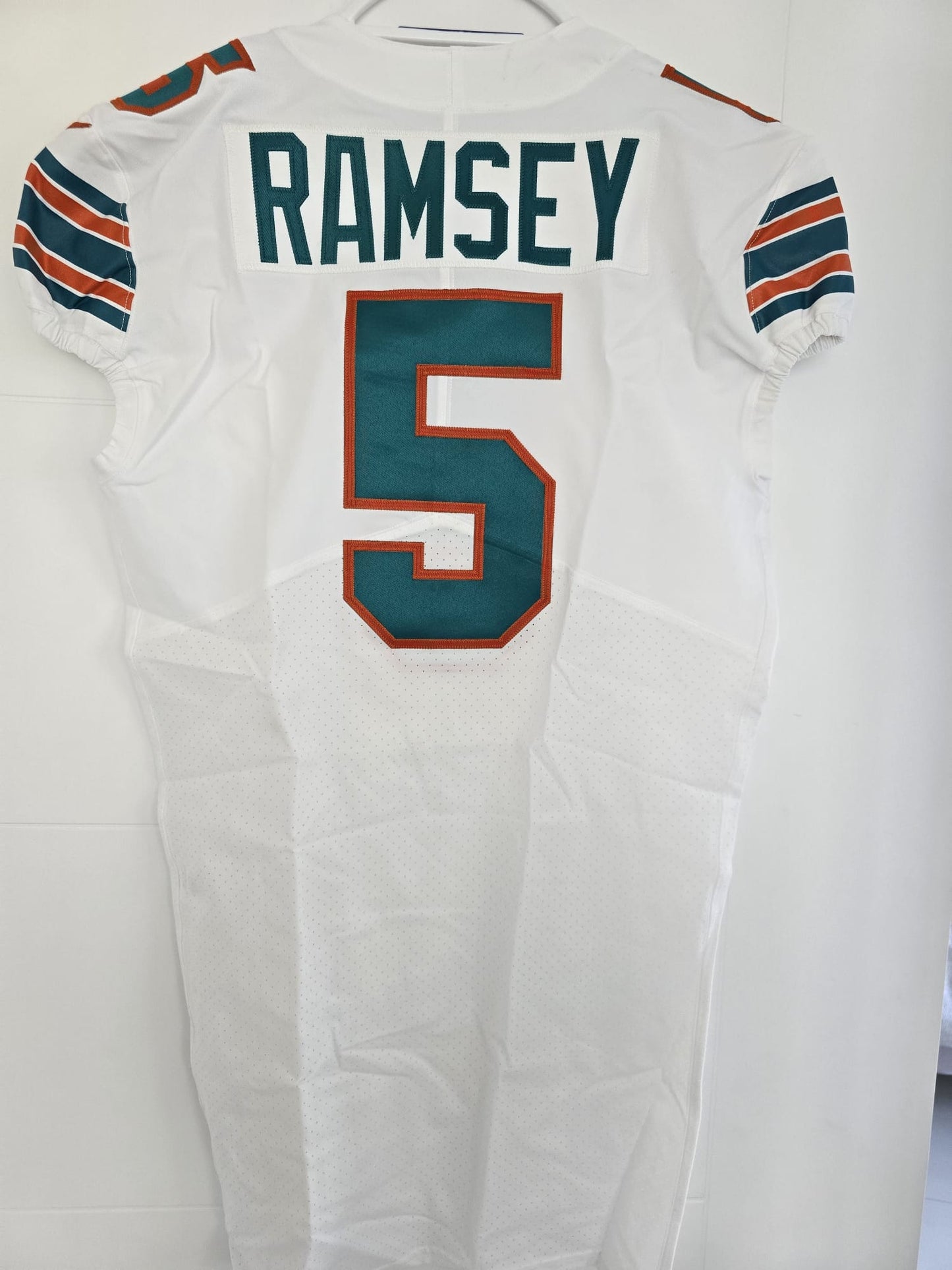 Dolphins Jalen Ramsey Team Issued Nike Throwback White 48