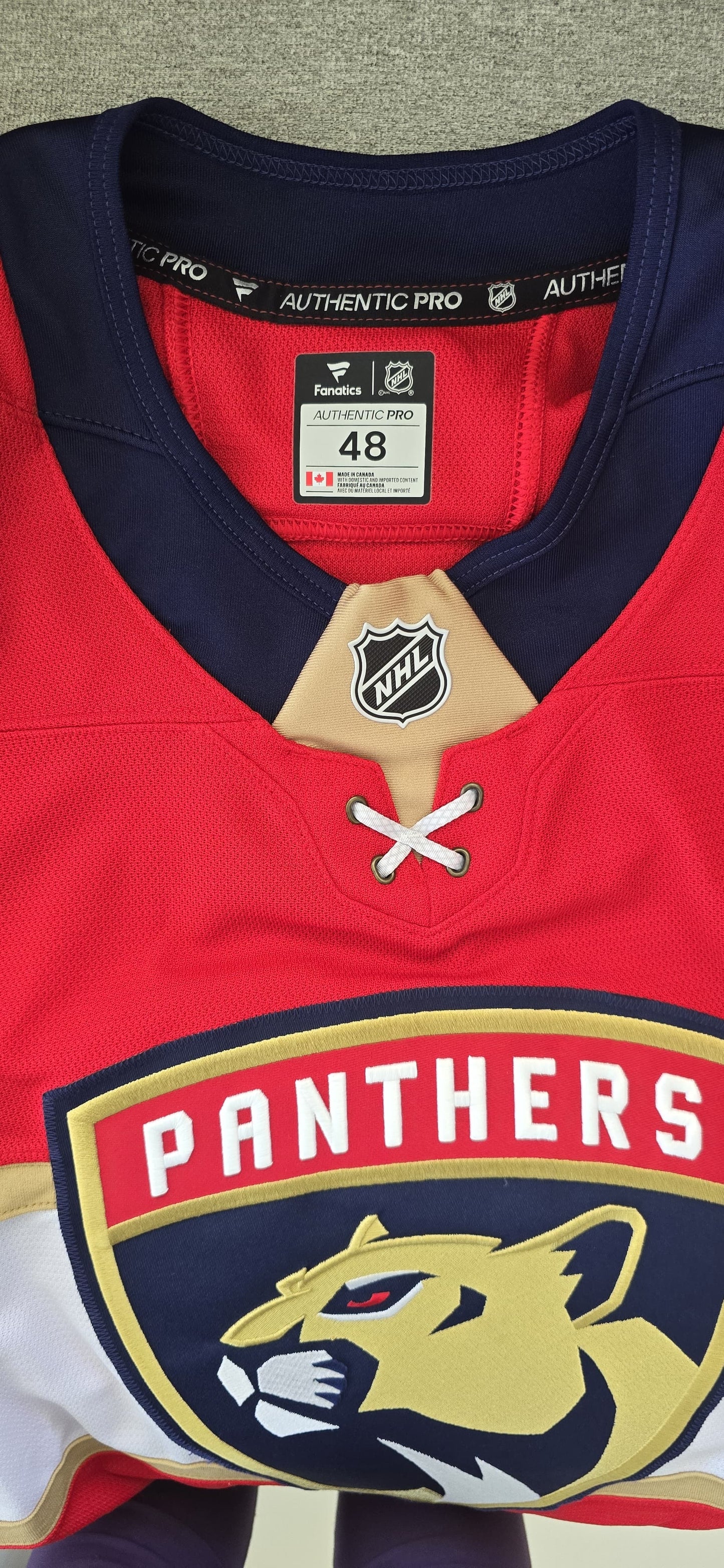Panthers Matthew Tkachuk Fanatics Authentic Pro 48 Red (NWT)