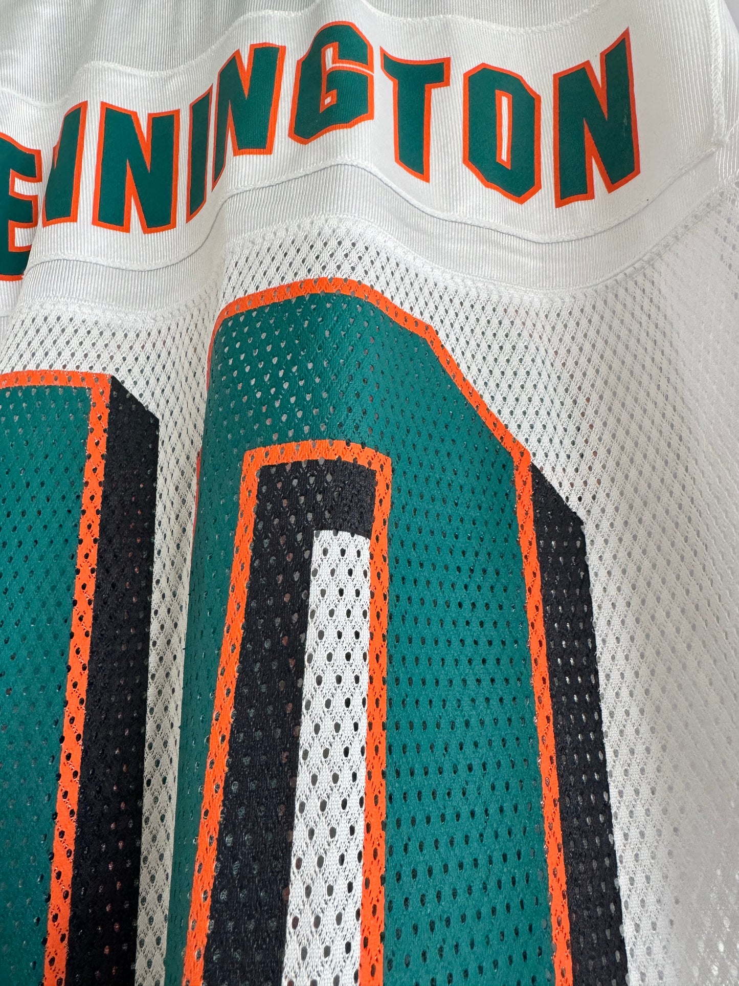 Dolphins Chad Pennington Reebok Replica White L NWT