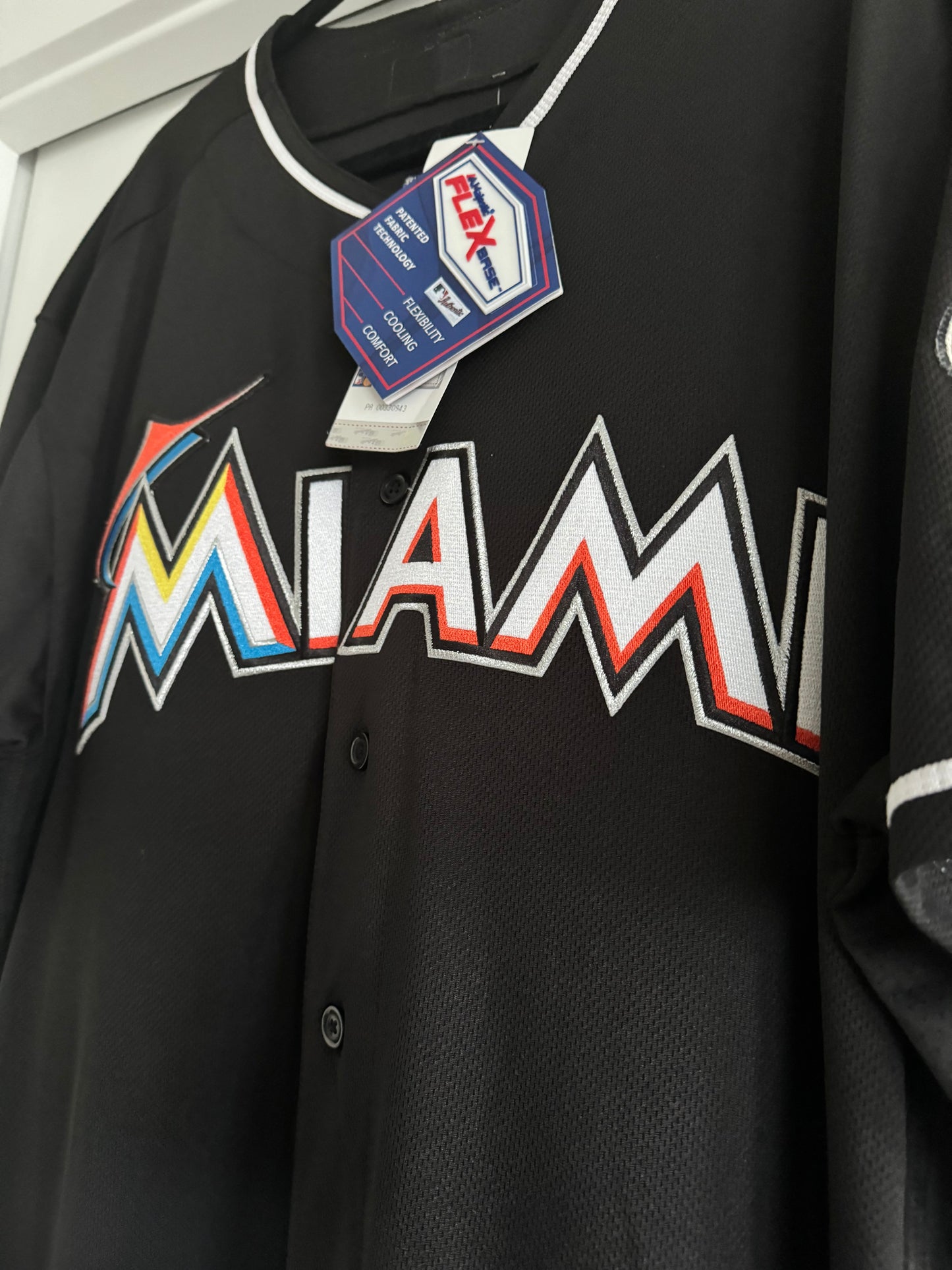 Marlins Jose Fernandez Majestic Athletic Flexbase Authentic Black 52 NWT