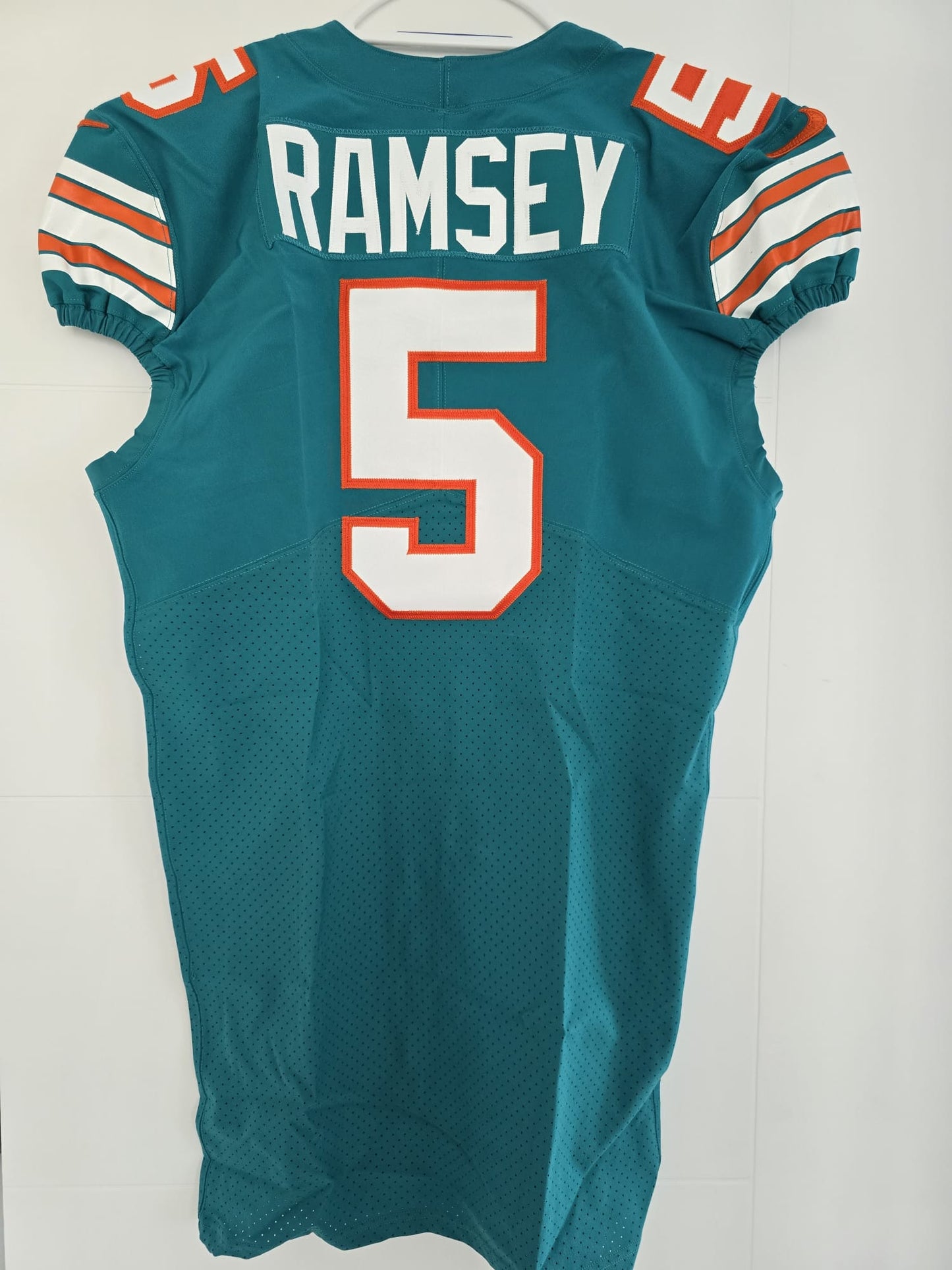 Dolphins Jalen Ramsey Team Issued Nike Throwback Aqua 48