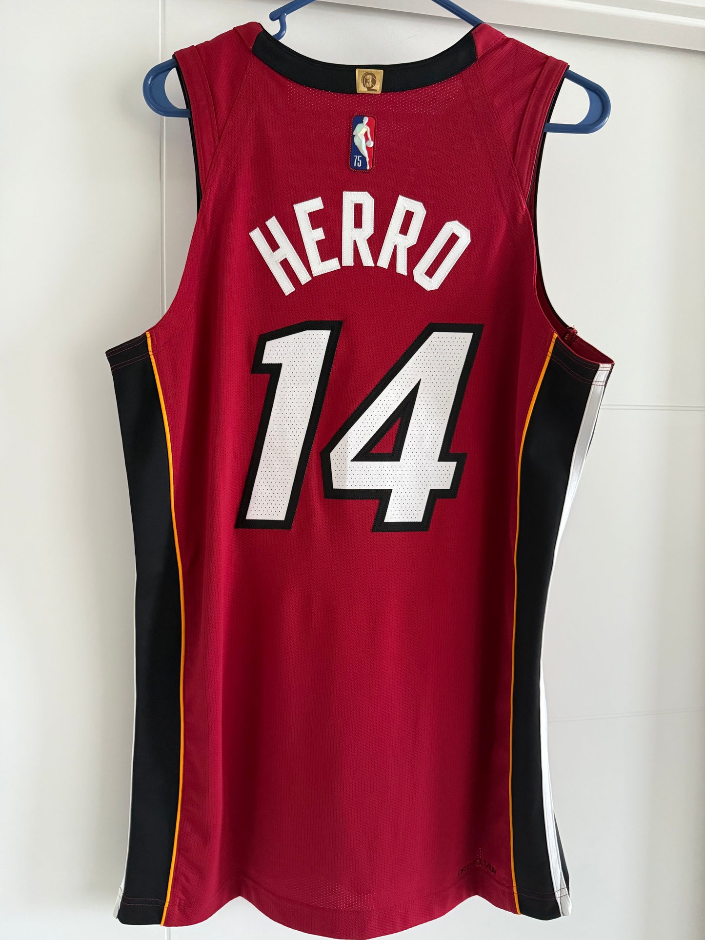 Heat Tyler Herro 75th Annyversary Nike Authentic Red 44 (NWT)