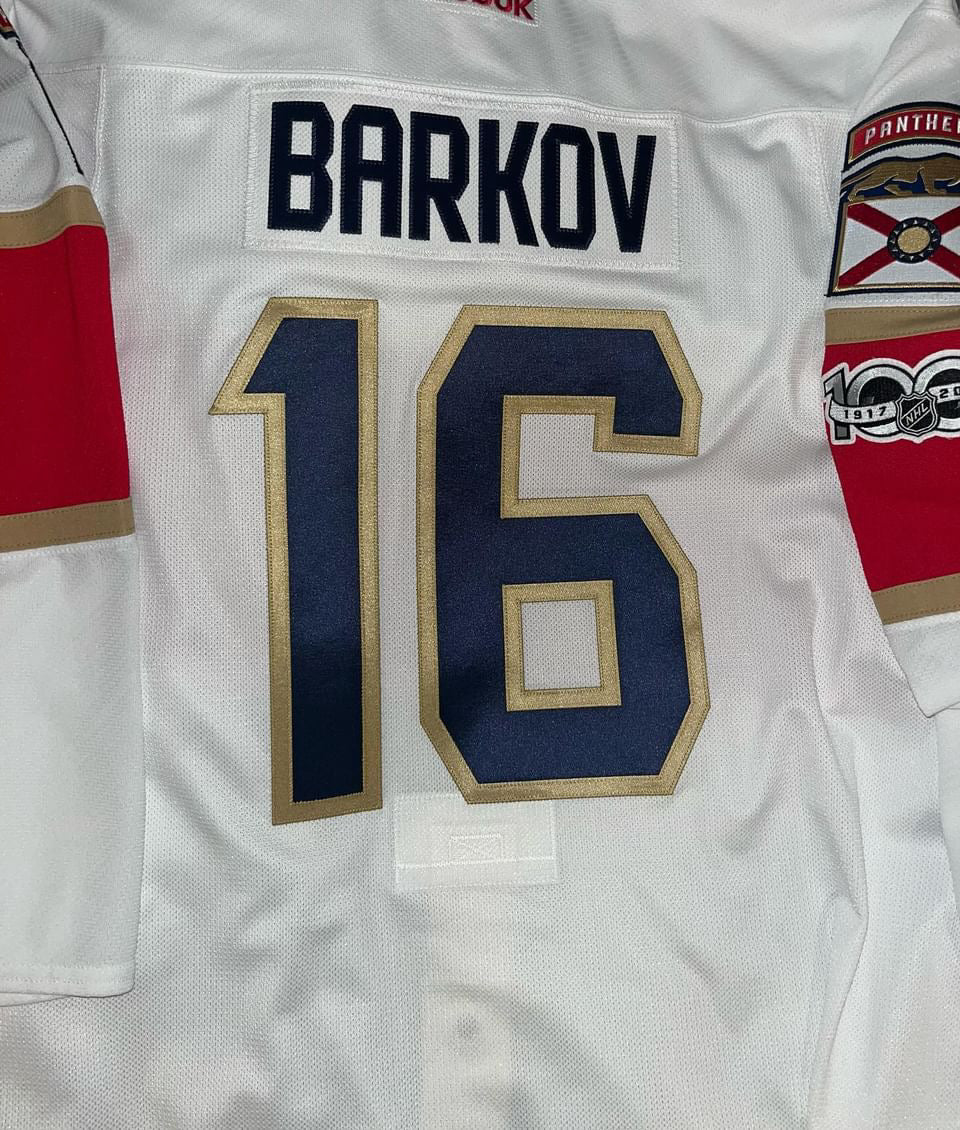 Panthers Aleksander Barkov Team Issued Reebok Edge 58+ (NWOT)