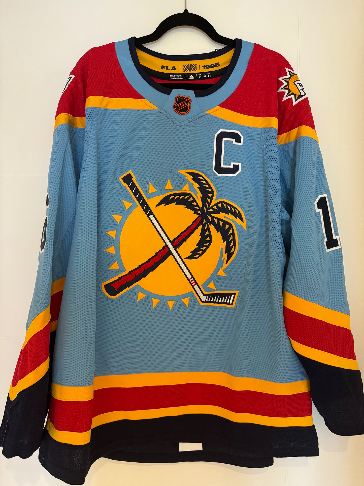 Panthers Alexander Barkov Autographed Reverse Retro 2.0 Adidas Authentic 54 (NWT) Fanatics COA