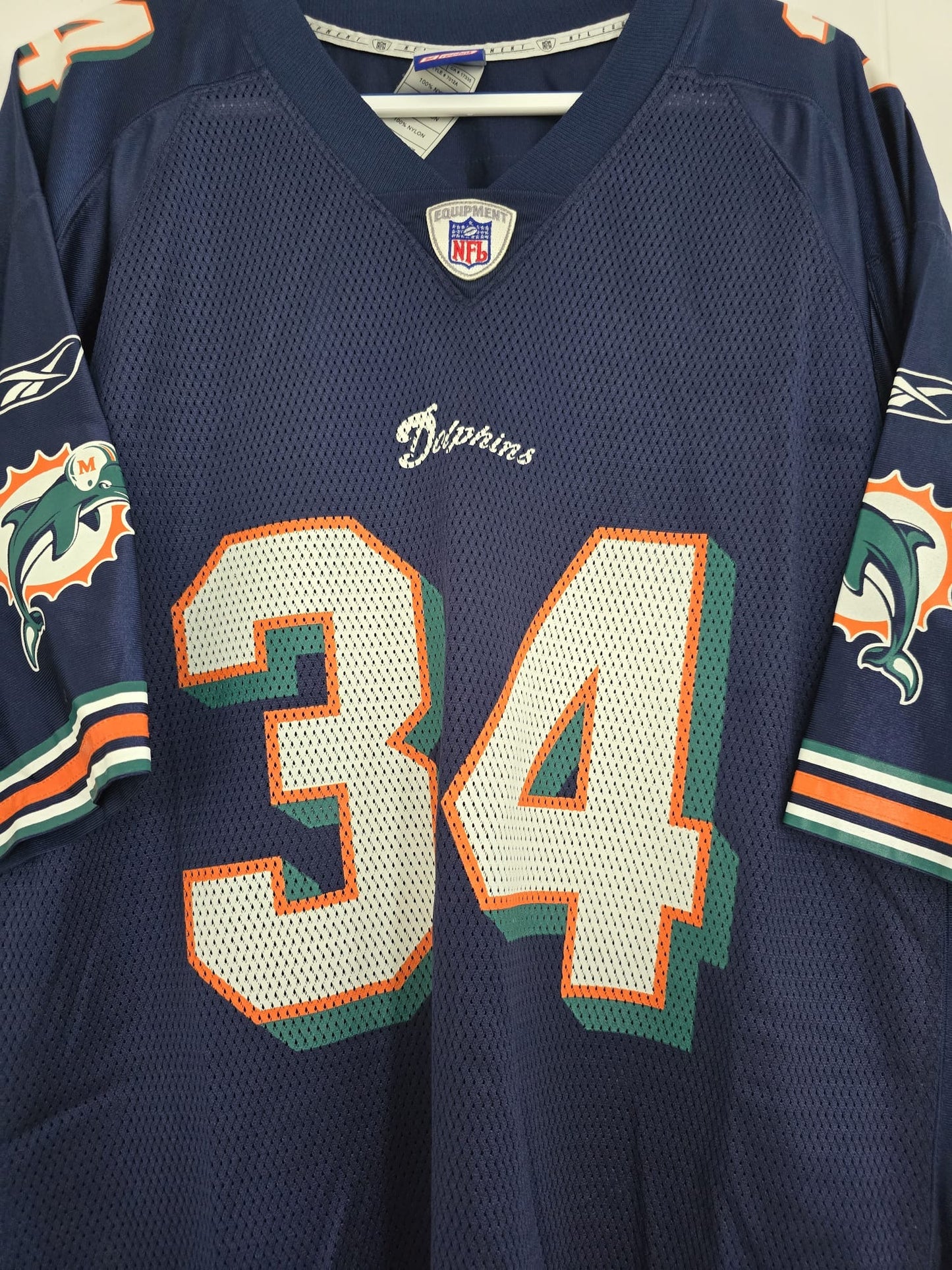 Dolphins Ricky Williams Reebok Replica Navy Blue L (used)