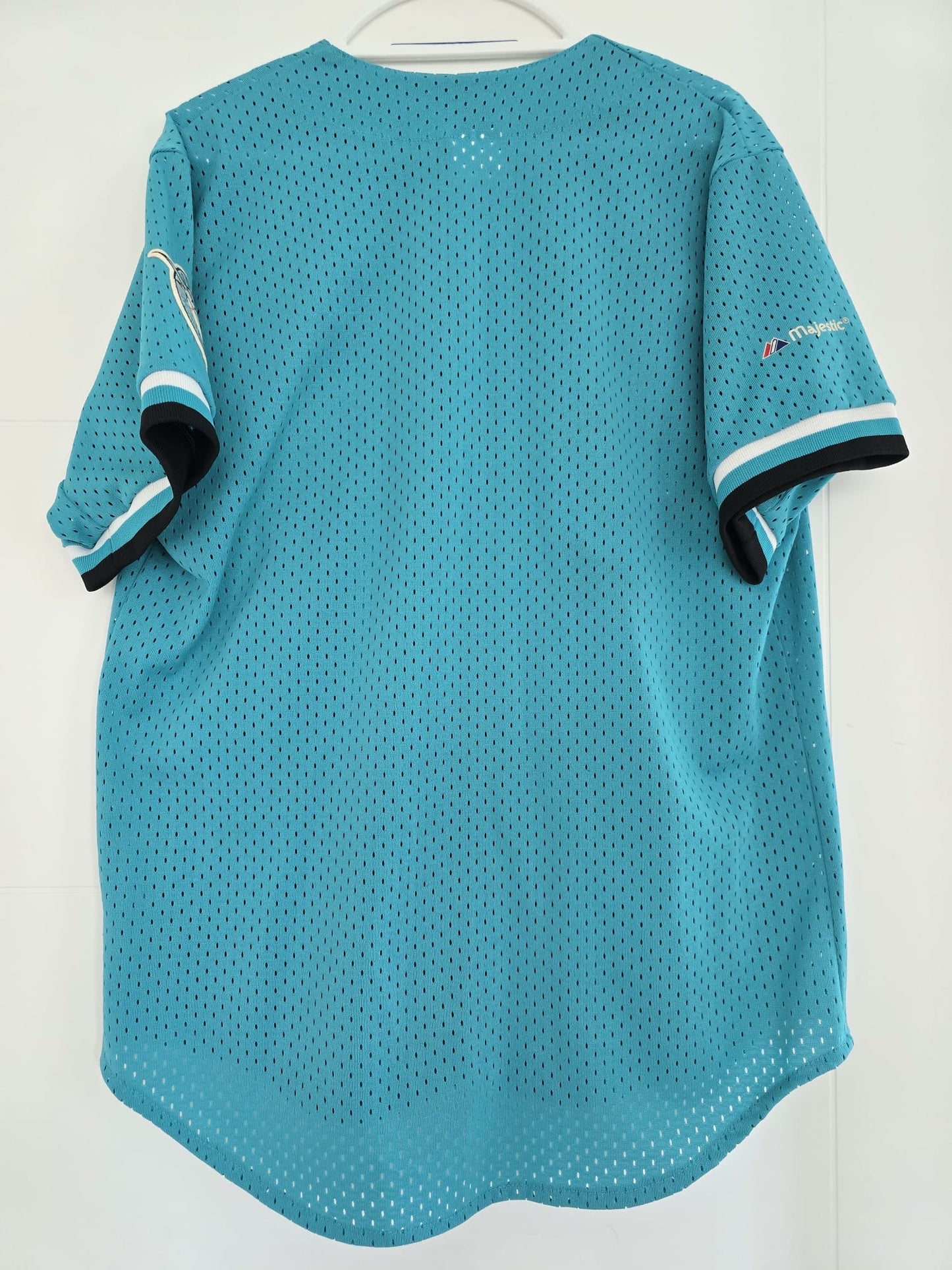 Marlins 1993 Batting Practice Majestic Teal L (used)