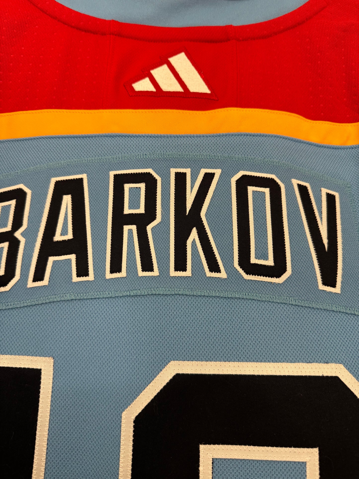 Panthers Alexander Barkov Adidas Authentic Reverse Retro 2.0 46 (NWT)