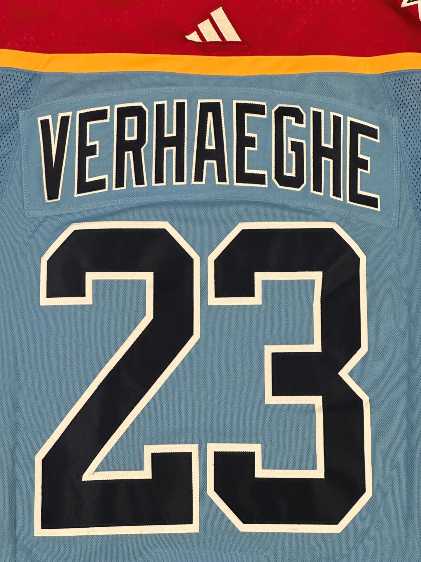 Panthers Carter Verhaeghe Adidas Authentic Reverse Retro Blue 54 Used