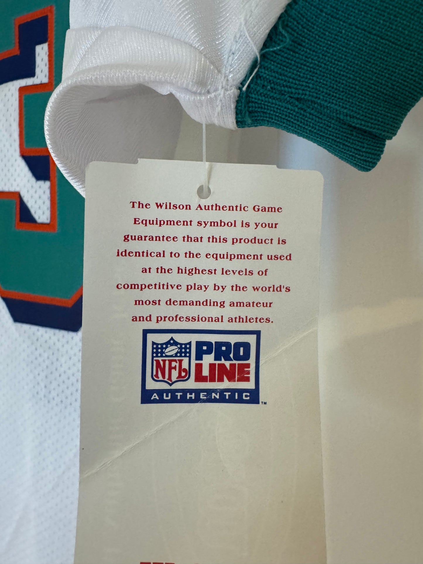 Dolphins Dan Marino Autographed (no COA) Wilson Retail Authentic White 48 (NWT)