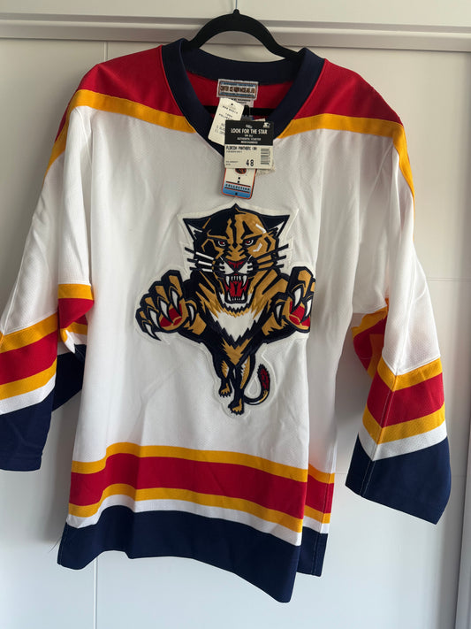 Panthers Starter Retail Authentic White Jersey Sz 48 (NWT) READ