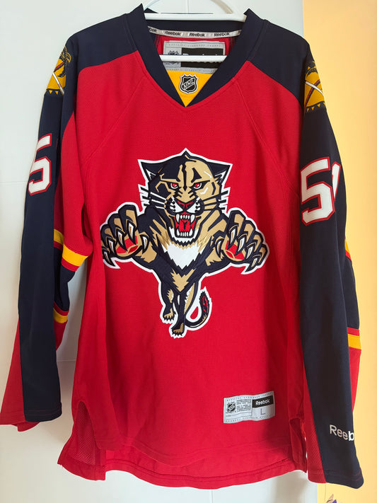 Panthers Brian Campbell Reebok Replica Red L NWT