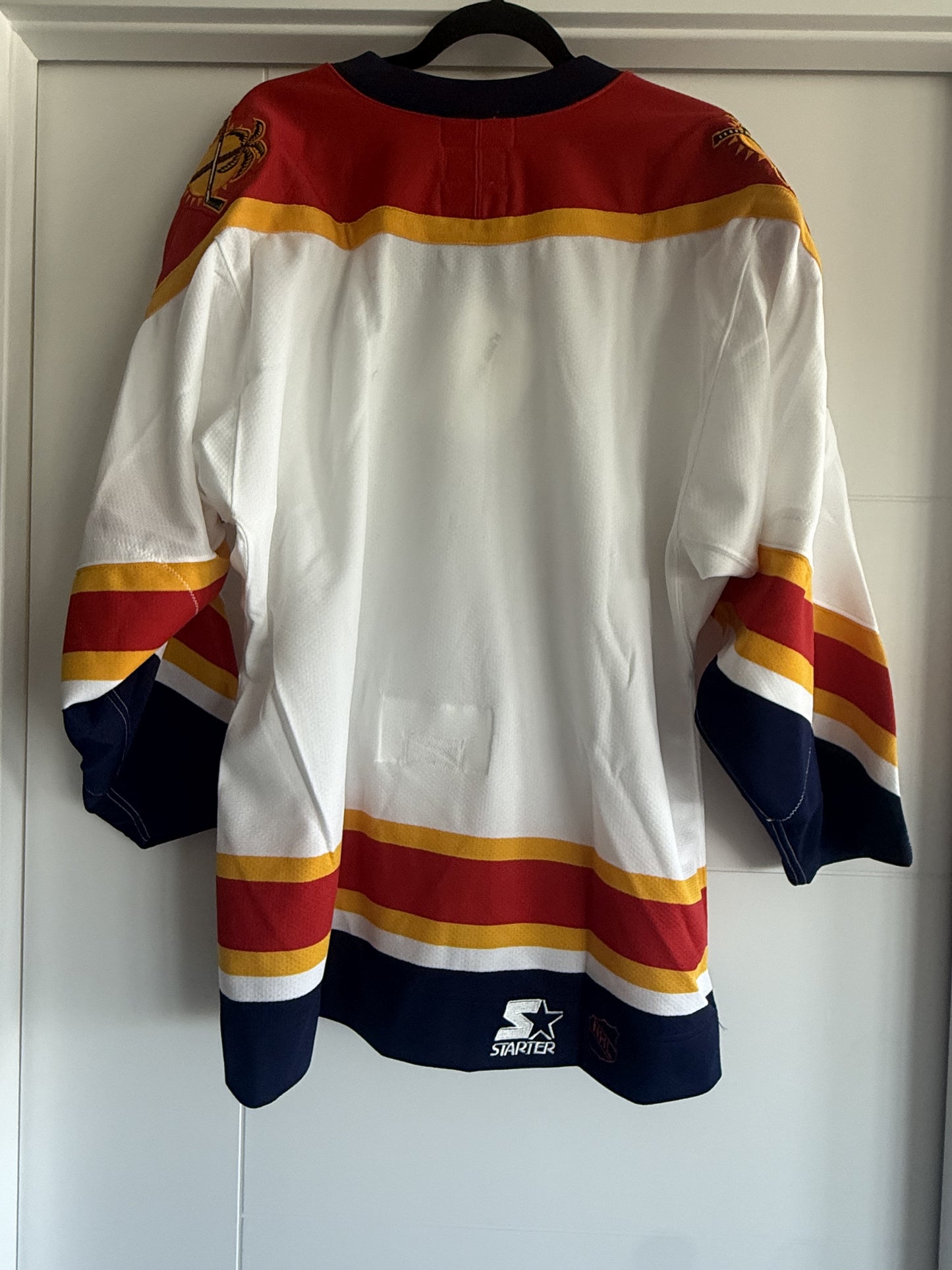 Panthers Starter Retail Authentic White Jersey Sz 48 (NWT) READ