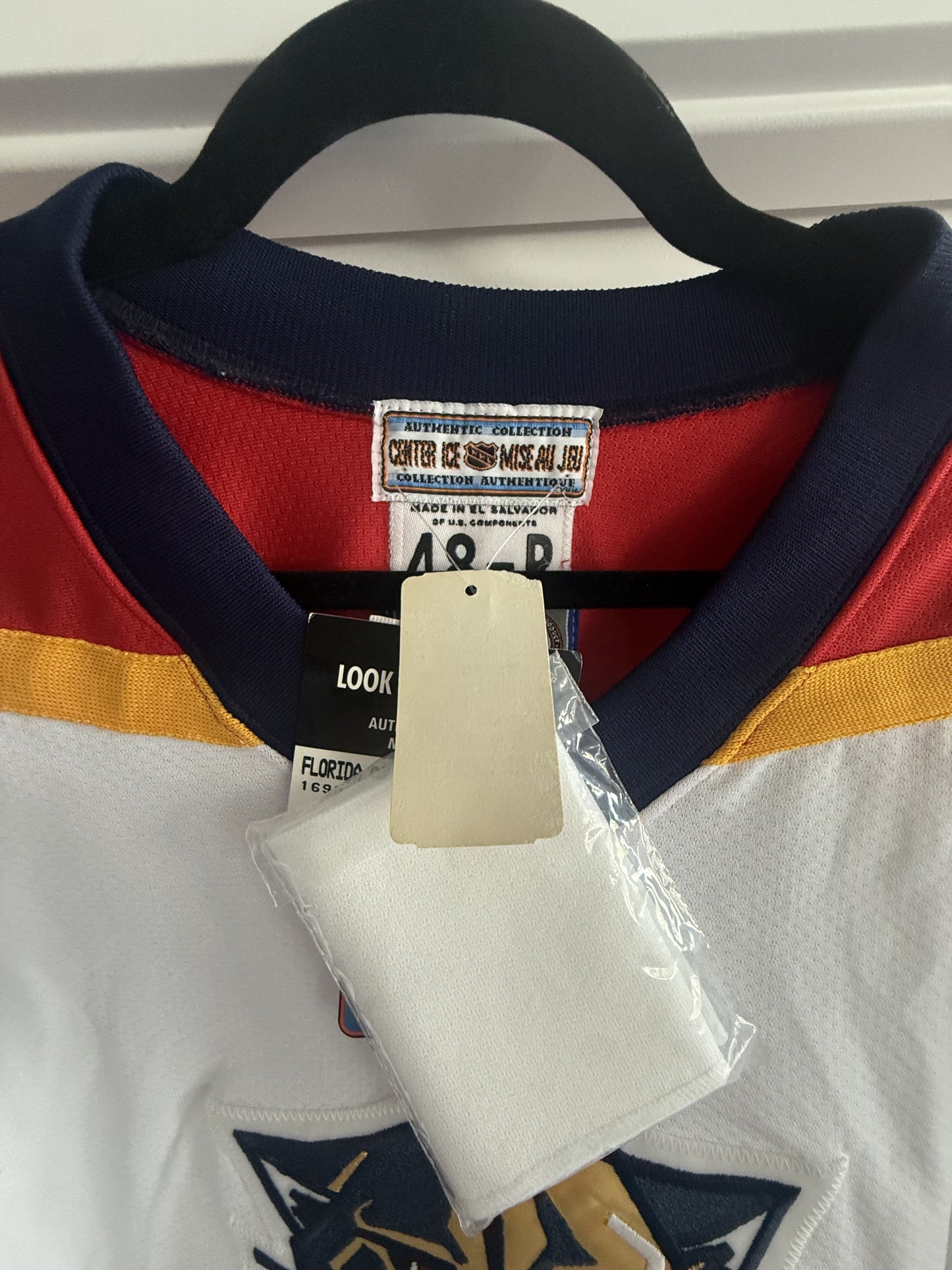 Panthers Starter Retail Authentic White Jersey Sz 48 (NWT) READ